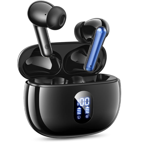 Wireless Earbuds Bluetooth 5.4 with 65H Playtime, IPX7 Waterproof, AI Noise Cancellation for Calls, Lightweight In-Ear Fit for iPhone Android iPad Sports