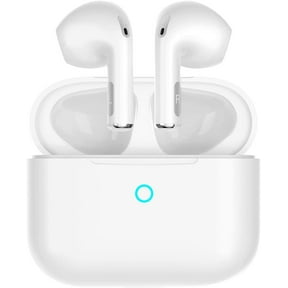Wireless Earbuds, Bluetooth Earbuds Environmental Noise Cancellation 4 Mic Call Noise Cancelling Mini Earbuds, Bluetooth 5.3 Light Weight Deep Bass Headphones for Work