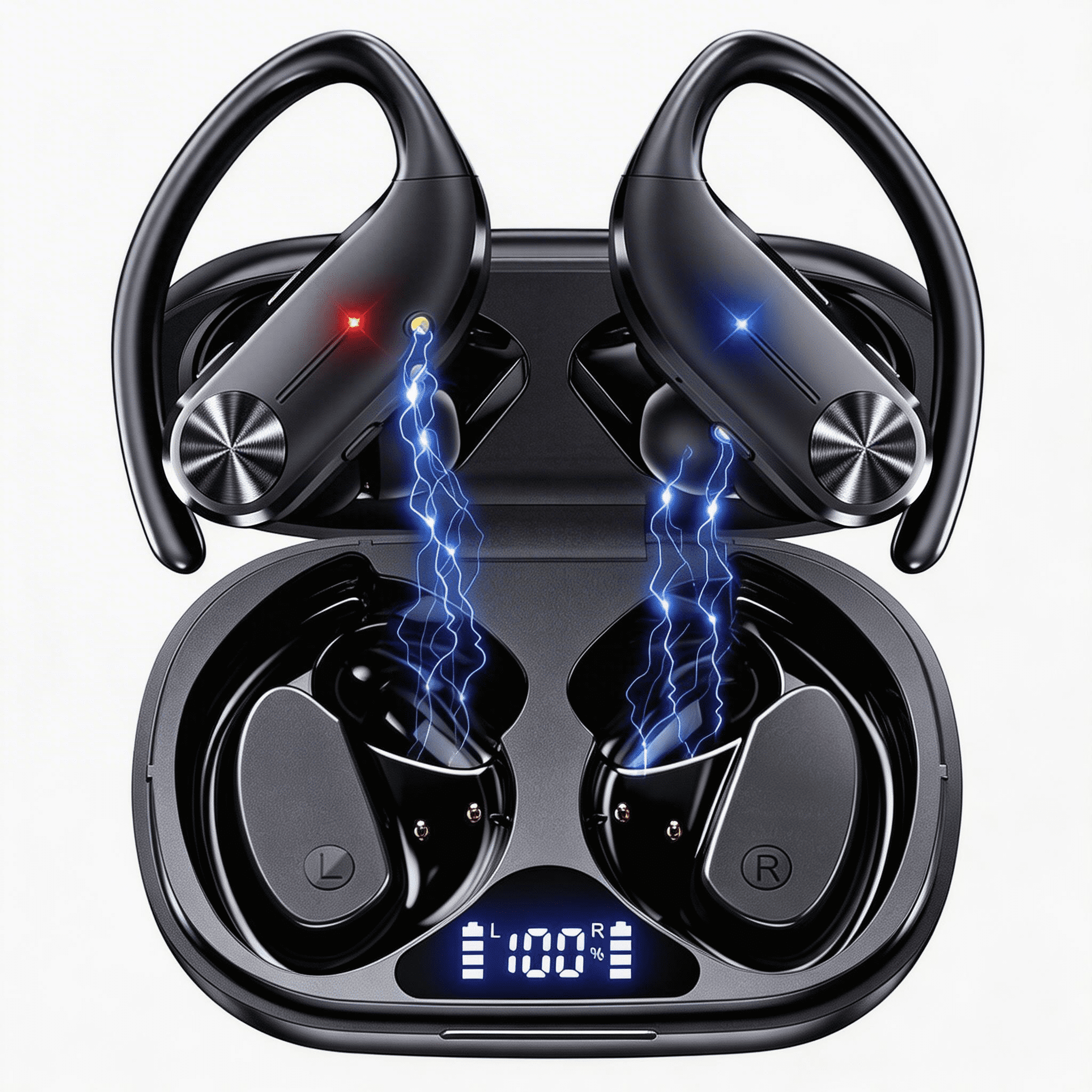 AI Translation Earbuds Real Time, 144 Languages Wireless Headphones Noise Canceling Offline Mode 60H Playtime, iOS/Android APP for Travel & Business Learning