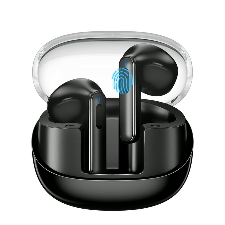 Wireless Earbuds Bluetooth Headphones 5.3 HiFi Stereo Earphones 4H Playtime Earbud Bluetooth Earbud with Touch Control IPX4 Waterproof Earphones