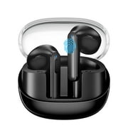Wireless Earbuds, Bluetooth Headphones 5.3 HiFi Stereo Earphones, 4H Playtime Earbud, Bluetooth Earbud with Touch Control, IPX4 Waterproof Earphones Sport Headset for Android iOS,Black