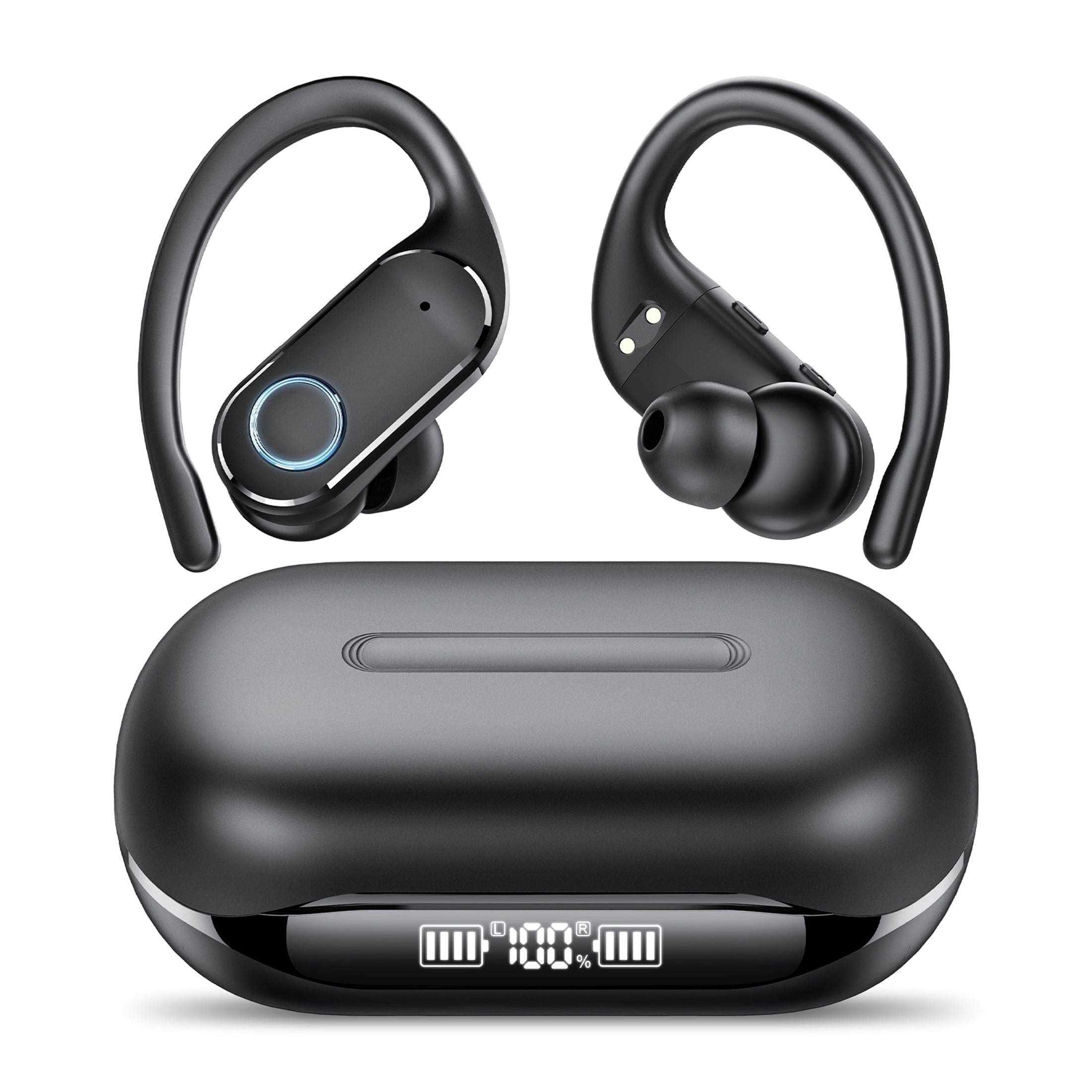 Wireless Earbuds Bluetooth Headphones 5.4-60Hrs Playtime with LED Charging Case, ENC Clear Call, 14.5mm Drivers Stereo Sound Wireless Headphones, IPX7 Waterproof Ear Buds for Workout/Gym/Running