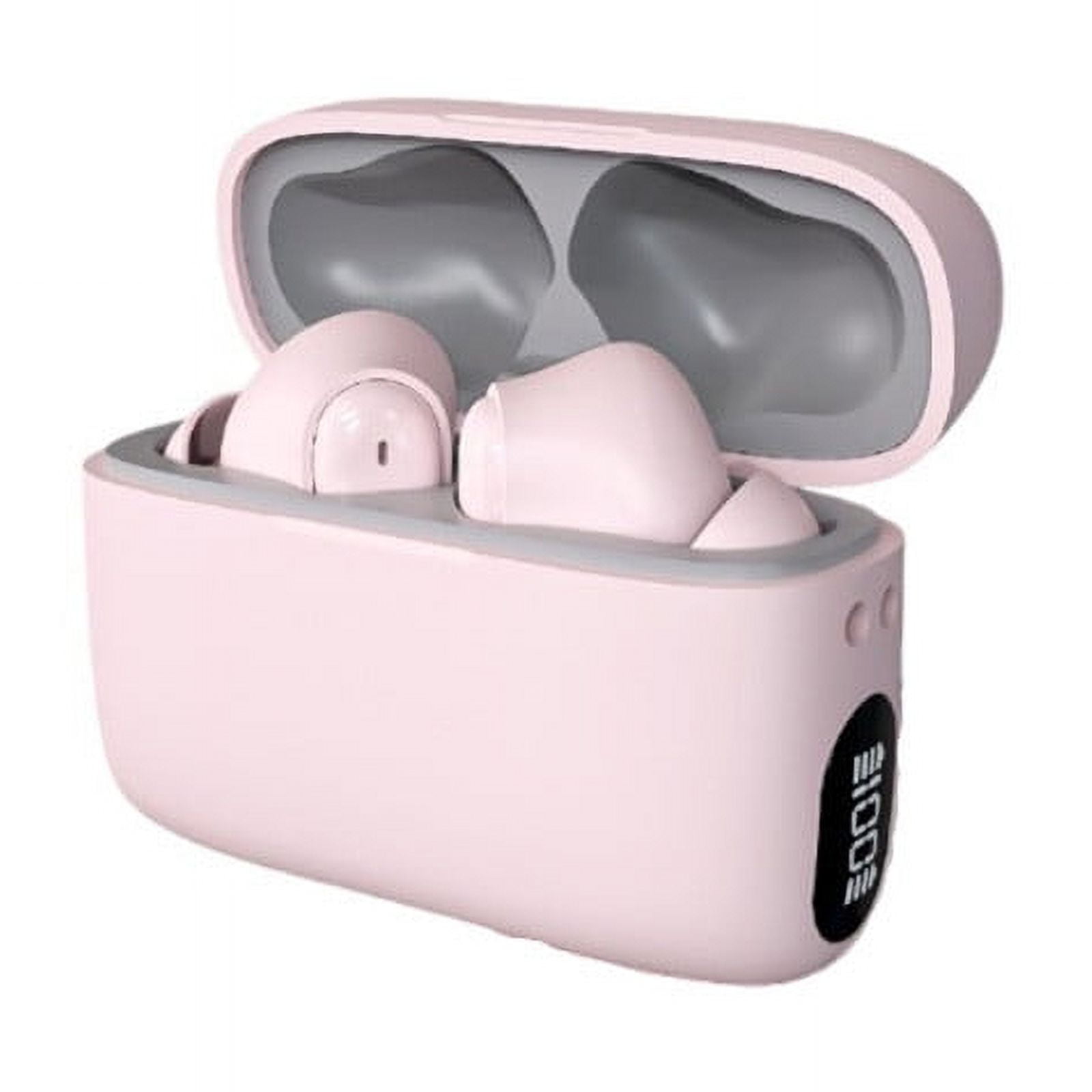 Wireless Earbuds Bluetooth Headphones 80hrs Playback Ear Buds Power Display with Noise Canceling Mic Headsets for Sports/Workout/Running - B
