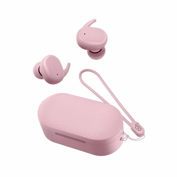 Wireless Earbuds Bluetooth Headphones 80hrs Playback Ear Buds Power Display with Noise Canceling Mic Headsets for Sports/Workout/Running(Pink)