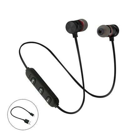 Wireless Earbuds Bluetooth Headphones, Bluetooth 5.3 Stereo over Ear Buds,Noise Cancelling Mic, IPX7 Waterproof Headset for Workout/Running,Black