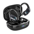 thumbnail image 1 of TRAUSI Wireless Earbuds, Sports Bluetooth Headphones, 80Hrs Playtime Ear Buds with LED Power Display, Noise Canceling Headset, IPX7 Waterproof Earphones for Workout/Running (Black), 1 of 7