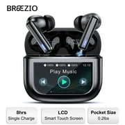 Wireless Earbuds Bluetooth Headphones, Ear Buds with Touch Screen, ANC ENC Noise Cancelling Transparency Mode, 50H Stereo Deep Bass, IPX7 Waterproof, Clear Calls, 5 EQ for iOS Android