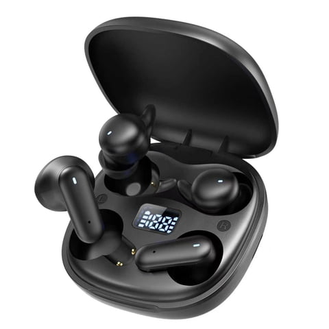 Wireless Earbuds 2 Pack, Bluetooth 5.4 Headphones with LED Display Charging Case, Waterproof Stereo Earphones, Works with phones, Tablets, Laptops