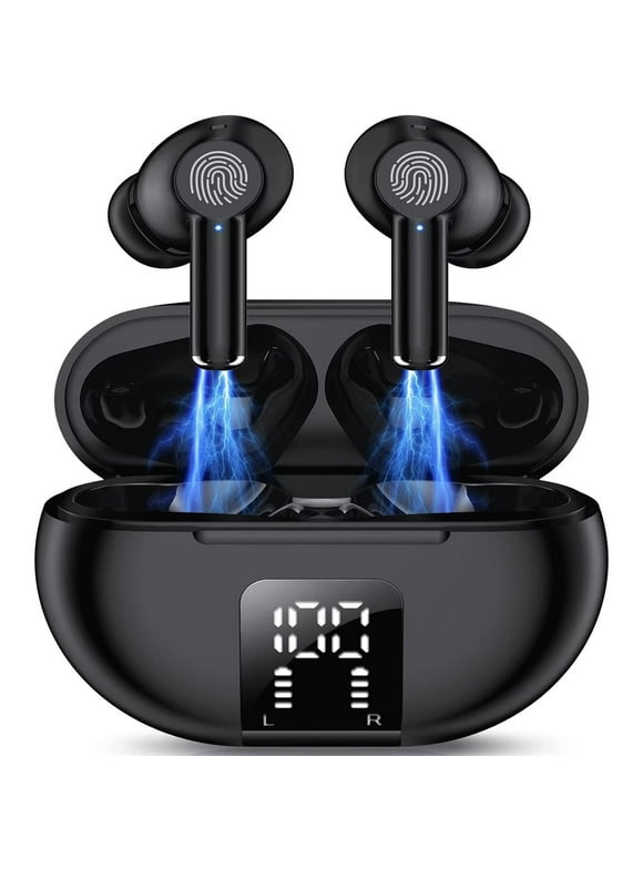 Wireless Earbuds Bluetooth Headphones Bluetooth Headset with Microphone Touch Control , IPX7 Waterproof, High-Fidelity Stereo Earphones for Sports and Work，Compatible with iPhone 13 Pro Max