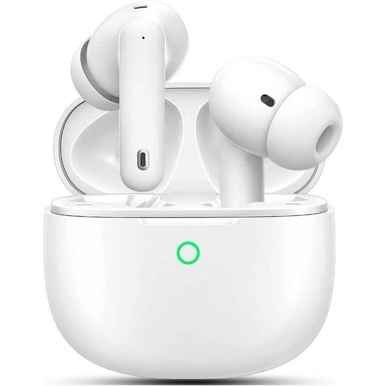 Wireless Earbuds Bluetooth Headphones IPX7 Waterproof Wireless Bluetooth with Microphone Charging Case 25H Playtime Pop ups Auto Pairing Hi Fi Stereo Sound Headset for iPhone Samsung iOS Android Walma...