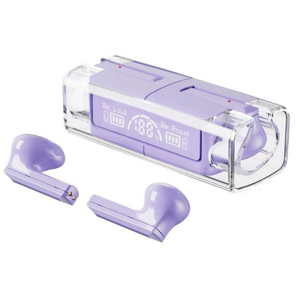 Wireless Earbuds Bluetooth Headphones with Mic and LED Charging Case for Sport Android/iOS, Stereo Noise Cancelling, Green