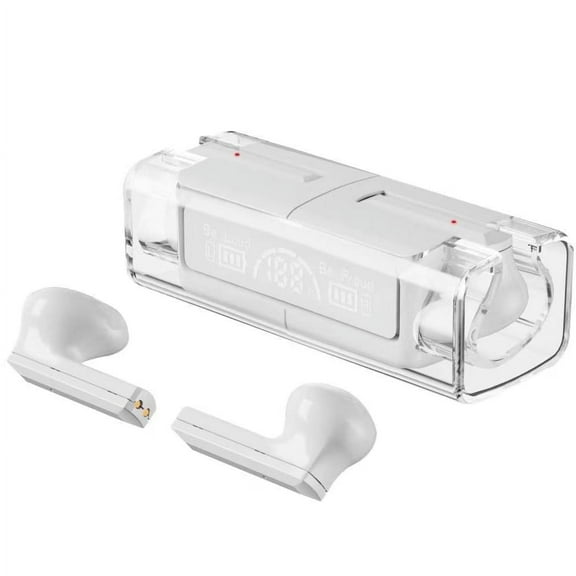 Wireless Earbuds Bluetooth Headphones with Mic and LED Charging Case for Sport Android/iOS, Stereo Noise Cancelling, Green