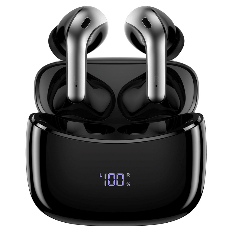 Wireless Earbuds, Bluetooth Headset with Microphone Touch Control , IPX7  Waterproof, High-Fidelity Stereo Earphones for Sports and Work，Compatible