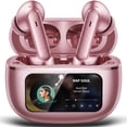 thumbnail image 1 of VEAT00L Active Noise Cancelling Wireless Earbuds with Smart Touch Screen, HiFi Stereo Sound, ENC Clear Call Ear Buds, 80H Playtime, IPX7 Waterproof, Transparency Mode，5 EQ for iOS Android, 1 of 9