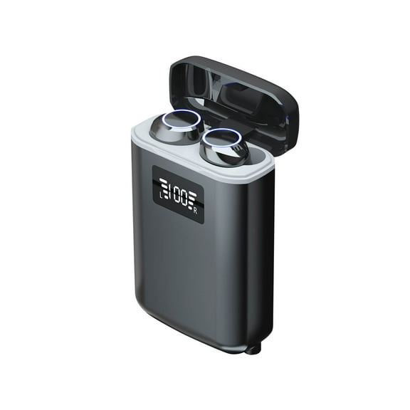 Wireless Earbuds, Bluetooth Headset with Flashlight & Charging Case, IPX7 Waterproof, Long Battery Life for Travel Business Learning