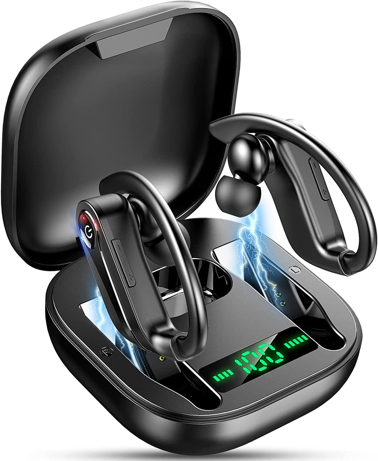 Wireless Earbuds, Bluetooth Sports Headphones Long Battery Life, 10