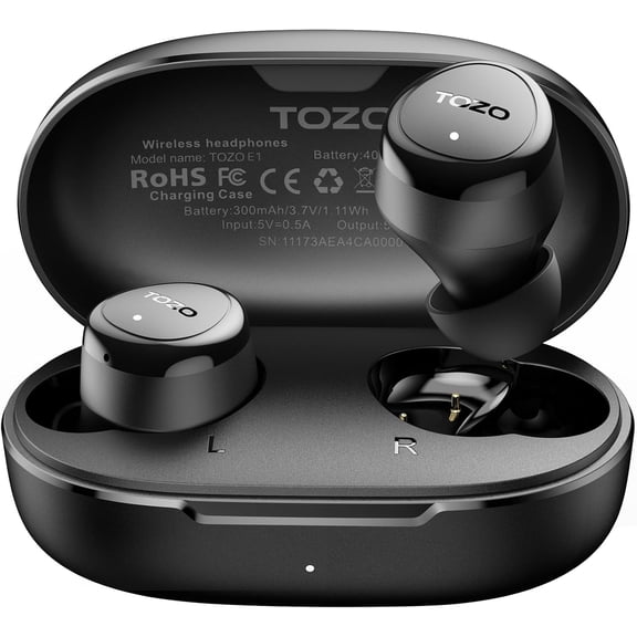 Wireless Earbuds Build in Mic Clear Calls Ergonomic Light Weight Bluetooth 5.3 Ear Headphones Waterproof Premium Stereo Sound Buds 30H Playtime with 32 EQs via APP