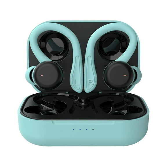 Wireless Earbuds with Earhooks - 3.54x2.36x1.18in IPX6 Sweatproof Sport Headphones, Bluetooth 5.1 Touch Control for Running Gym, 8mm Driver Stereo Sound
