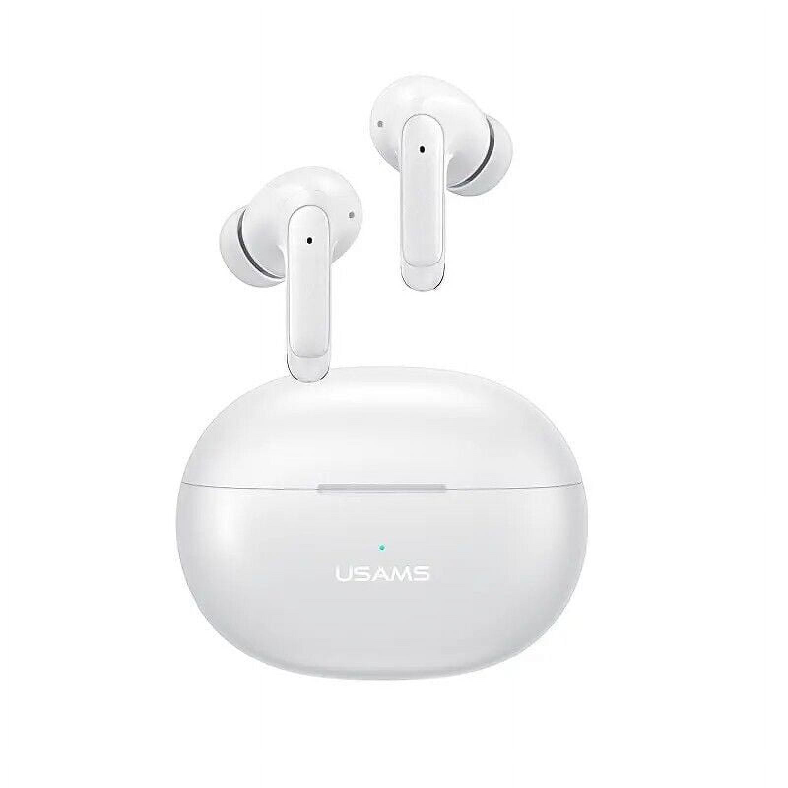 Wireless Earbuds Headphones for Motorola Moto G (2024) Bluetooth 5.3 in-Ear Earphones Headset with Mic and Touch Control TWS Earbuds with Charging Case - White