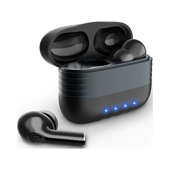 Wireless Earbuds,IPX7 Waterproof Bluetooth 5.0 Headphones, Deep Bass Stereo Earphones Sports in-Ear Headset with Mic,Touch Control,CVC 8.0,Black
