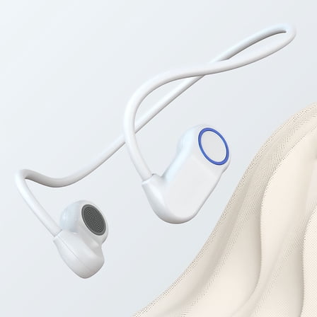 Wireless Earbuds - Neck-Hanging Behind-Ear Non In Ear, Bluetooth True Wireless, Long Battery Low Latency, Type-C Fast Charging for Sports