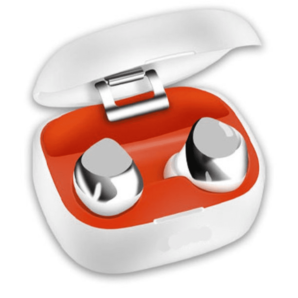 Wireless Earbuds Noise Cancelling Headphones with Bluetooth - Krane & Bauer Tornado Earbuds (White)