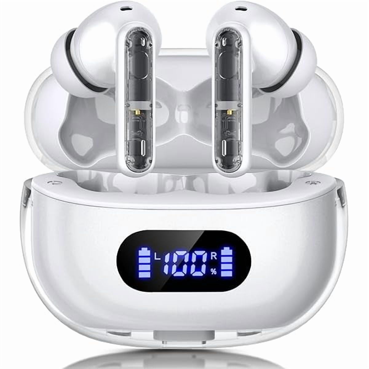 Wireless Earbuds P1 PRO, Earphones Wireless Bluetooth Headphones with Clear Call Mics Ear Buds, Comfortable Fit, IPX7 Waterproof Headset Long Battery Life, 30H Playtime for Sports Workout