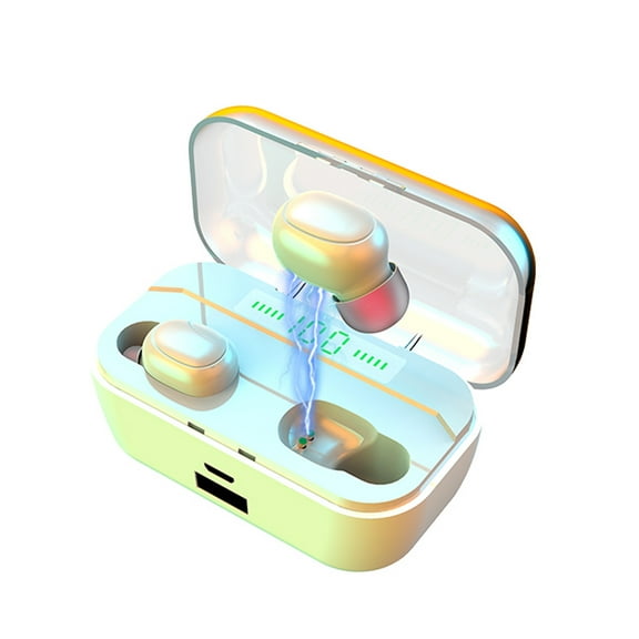 Wireless Earbuds P1 PRO, Earphones Wireless Bluetooth Headphones with Clear Call Mics Ear Buds, Comfortable Fit, IPX7 Waterproof Headset Long Battery Life, 30H Playtime for Sports Workout(White)