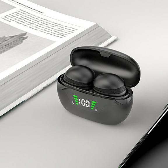 Wireless Earbuds P1 PRO, Earphones Wireless Bluetooth Headphones with Clear Call Mics Ear Buds, Comfortable Fit, IPX7 Waterproof Headset Long Battery Life, 30H Playtime for Sports Workout(Black)