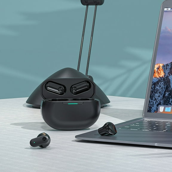 Wireless Earbuds P1 PRO, Earphones Wireless Bluetooth Headphones with Clear Call Mics Ear Buds, Comfortable Fit, IPX7 Waterproof Headset Long Battery Life, 30H Playtime for Sports Workout - Black