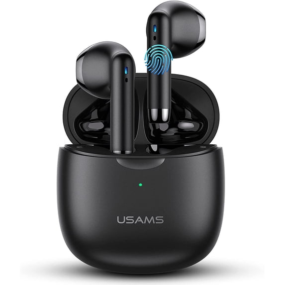 Wireless Earbuds for Samsung Galaxy Z Flip4 Bluetooth Headphones in Ear with Charging Case, Hands-Free Headset with Mic, Hi-Fi Stereo Sound, Touch Control, 24 Hours Playback - Black