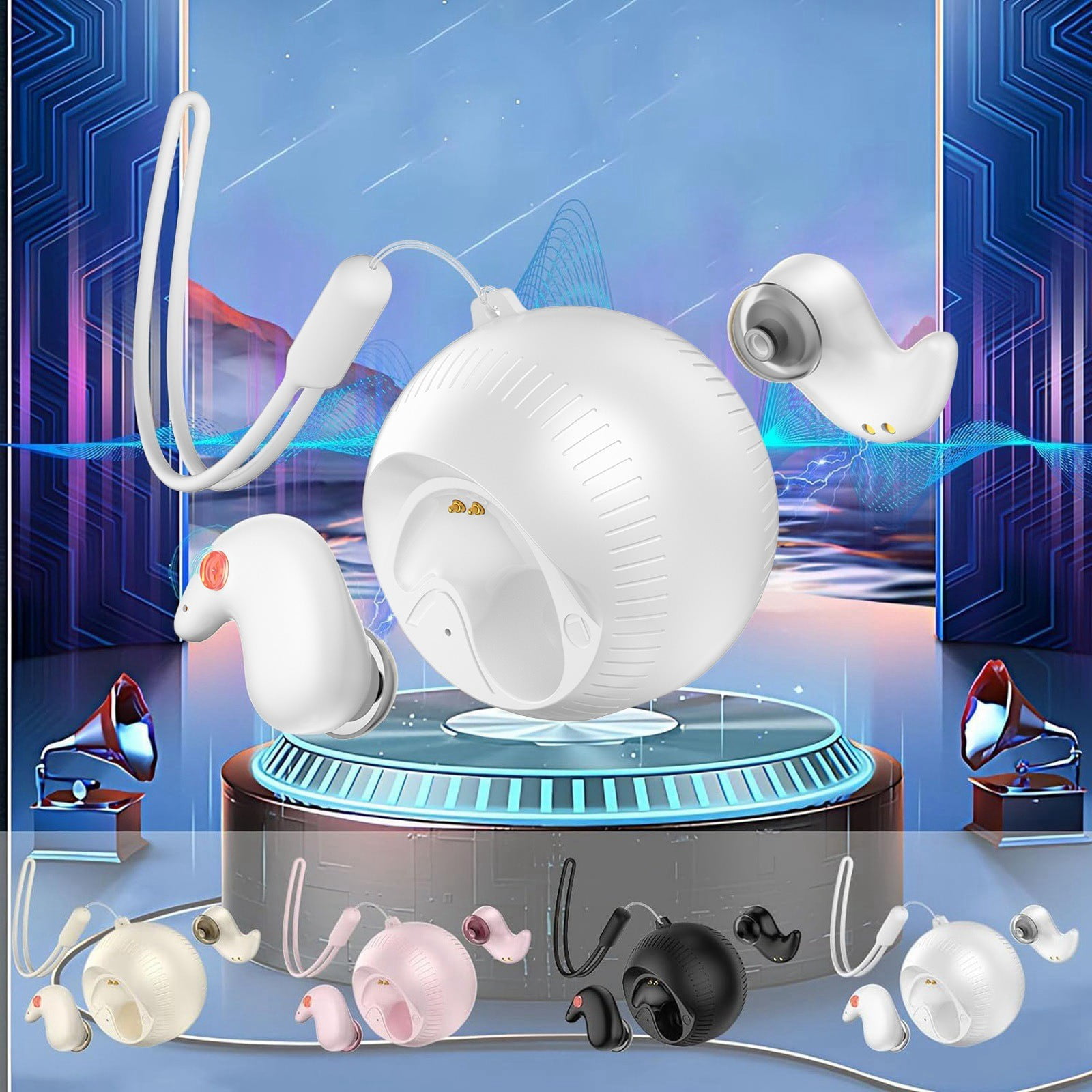 Wireless Earbuds for Small Ear Canals Gdi21 Earbuds with Microphones