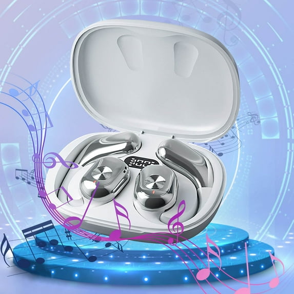 Wireless Earbuds Sports Bluetooth Headphones Ear Buds with LED Power Display Noise Canceling Headset IPX7 Waterproof Earphones for Workout/Running