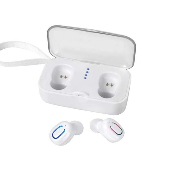 Wireless Earbuds,TWS V5.0 Wireless True Bluetooth Earbuds Mini Portable Sweat-Proof Sports Twins Earphones Stereo Bass Headset with Charging Case