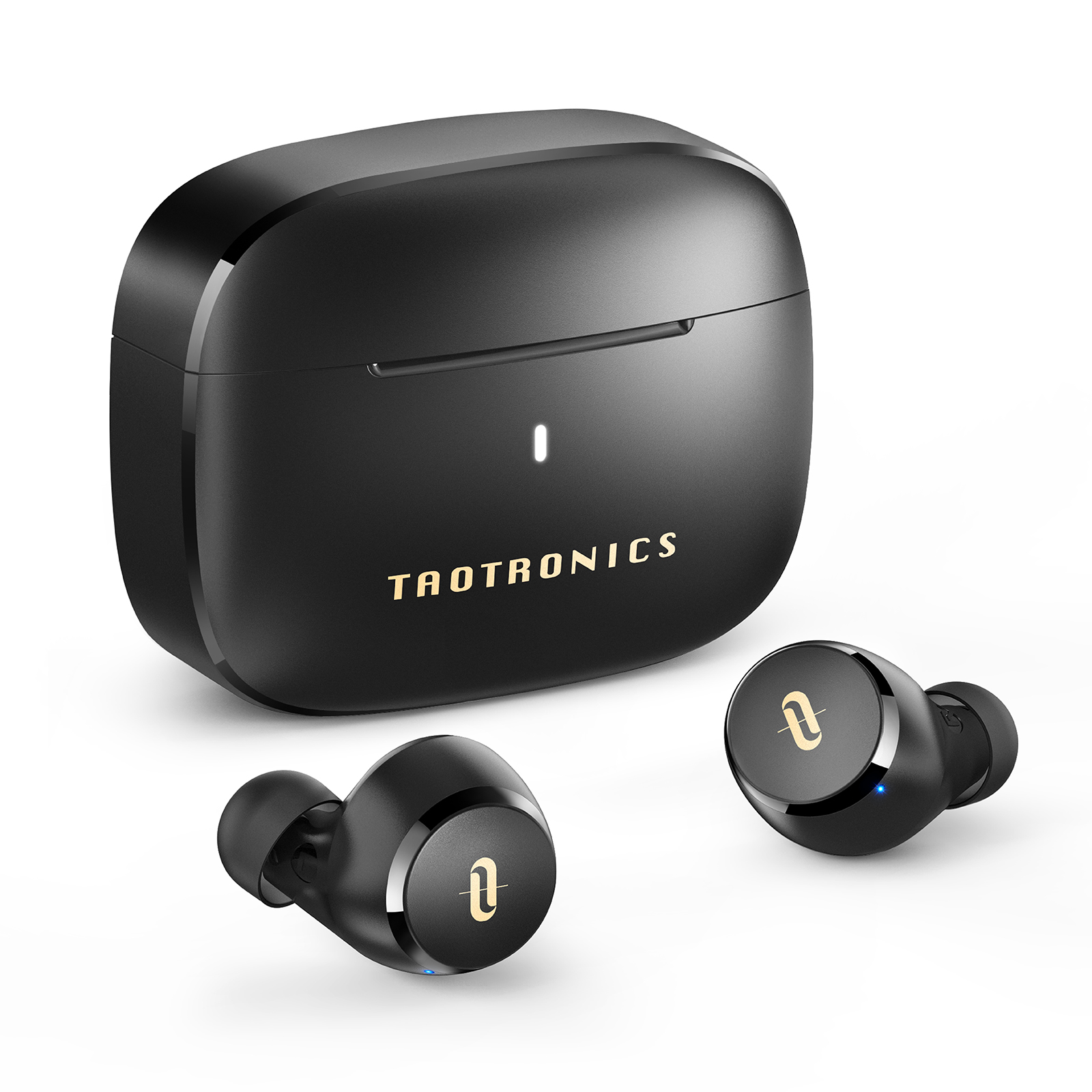 Wireless Earbuds TaoTronics Bluetooth 5.0 Headphone CVC 8.0 Noise Cancelling Touch Control IPX8 Waterproof Walmart