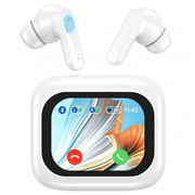 Wireless Earbuds with Touch Screen,60H Playtime IPX7 Waterproof,Bluetooth 5.4 with ENC&ANC Noise Cancelling,Hi-Fi Stereo Bass,7 EQ Modes for iOS Android