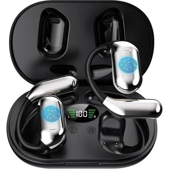 Wireless Earbuds, Translation Earbuds Real Time, 3 in 1 Ai Language Translator Earbuds, HD Sound, Long Battery Life, for Business Learning Travel, Black(No Subscription Fee), Black