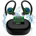 thumbnail image 1 of Wireless Earbuds for iPhone Android 60hrs Playtime Waterproof IPX7 Bluetooth 5.3 Headphones Earphones Headset In-Ear Stereo True Wireless Earbuds with Charging Case Noise Cancelling Ear Hooks, 1 of 7