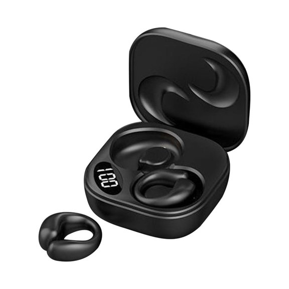 Wireless Earclip Earphones,Bluetooth 5.3 Headset,Open Ear Comfort,Soft Noise Reduction,Lightweight Wear,Long Lasting Battery,Stable Connection,Perfect for Sports Running Fitness Activities