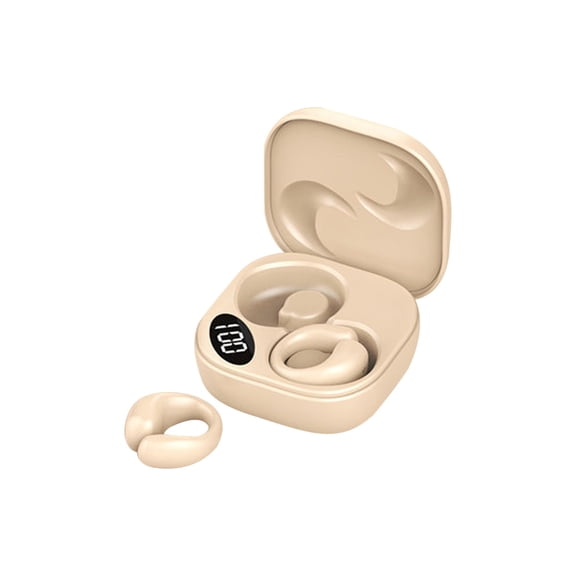 Wireless Earclip Earphones,Bluetooth 5.3 Headset,Open Ear Comfort,Soft Noise Reduction,Lightweight Wear,Long Lasting Battery,Stable Connection,Perfect for Sports Running Fitness Activities