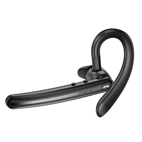 Wireless Earphone for iPhone 15/Pro/Max/Plus - Ear-hook Headphone Boom Mic Handsfree Single Headset Over The Ear Earbud for iPhone 15/Pro/Max/Plus