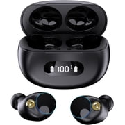 Wireless Earphones Earbuds,TWS Bluetooth 5.2 Headphones,Fingerprint Touch, Comfortable Fit for Sports, Ultra-Long Play Time, IPX7 Waterproof, Hi-Fi Earphones for Bluetooth DevicesAuto Connect