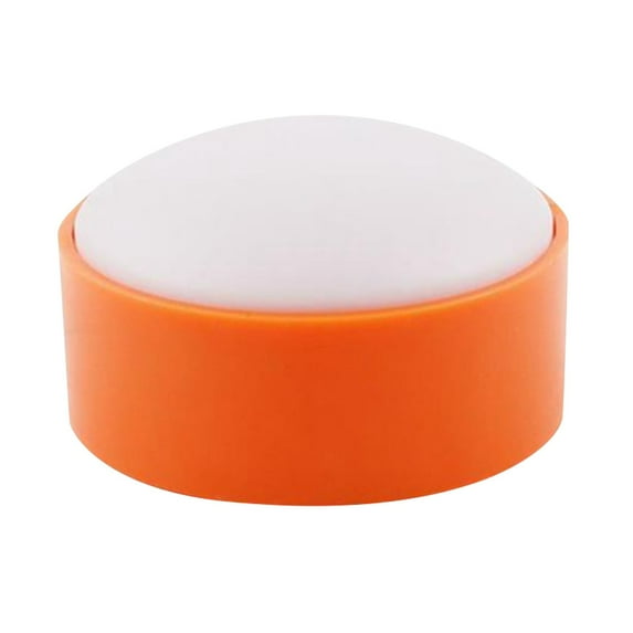 Wireless Easy Press Button with Bright LED Light, Portable Desk Buzzer for Games, Classroom, Office, Orange