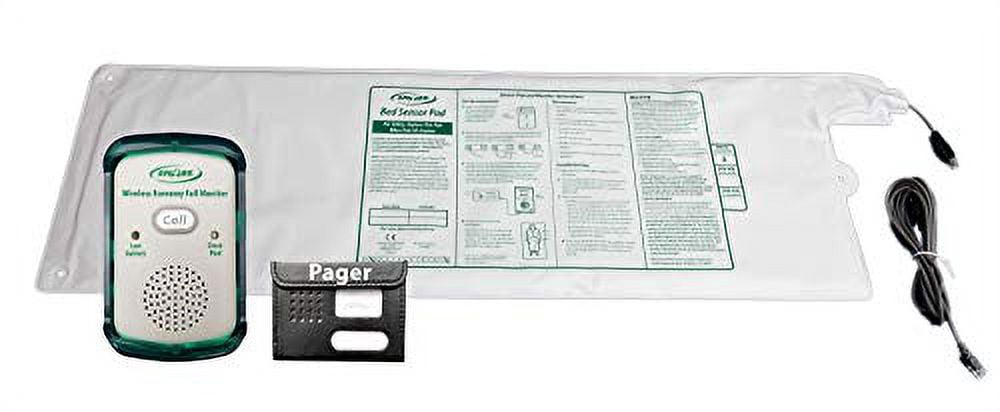 Wireless Economy Quiet Fall Alert with 10in x 30in Bed Pad and ...