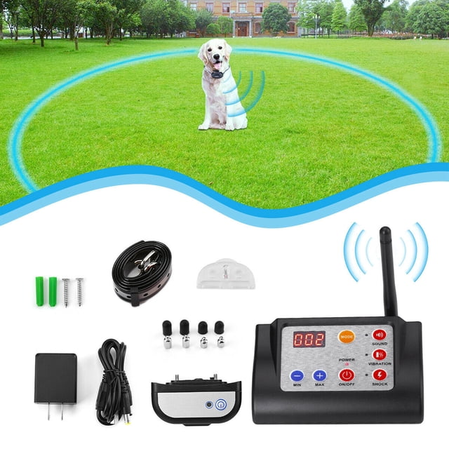 Picture of Wireless Electric Dog Fence Pet Containment System Shock Collar For 1 ...