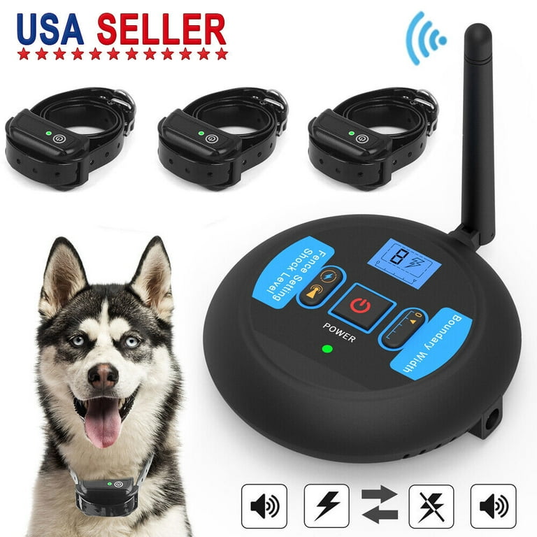 Wireless Electric Dog Fence Pet Containment System Shock Collar For Dogs Walmart