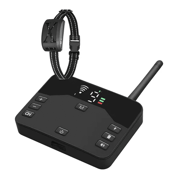 Wireless Electric Dog Fence System – 20-850ft Adjustable Boundary, IPX6 Waterproof Receiver, Remote Training Modes, for Small Medium Large Dogs