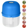 thumbnail image 1 of Wireless Electric Garlic Grinder & Chopper | USB Rechargeable Stainless Steel Blade | 260mL Capacity | One-Button Operation | Easy to Clean | Includes Charging Cable | Blue/Green Colors, 1 of 8