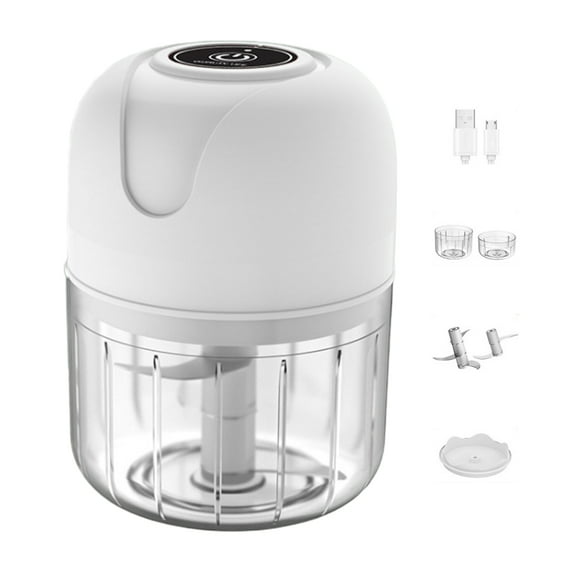 Wireless Electric Garlic Masher Food Crusher Tools Vegetable Chopper 2 Colors Cordless Green Mini Kitchen Supplies