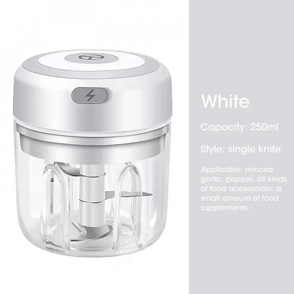 Wireless Electric Garlic Masher Machine Meat Grinder Mincer Auxiliary Food Machine 100/250ml Chili Vegetable Crusher Masher